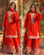 Karwa Special Sharara Set Orange