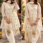 Premium Mul Chanderi Gotta Dhoti Set - Ivory