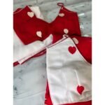 Heart hand-woven saree - White - Image 3