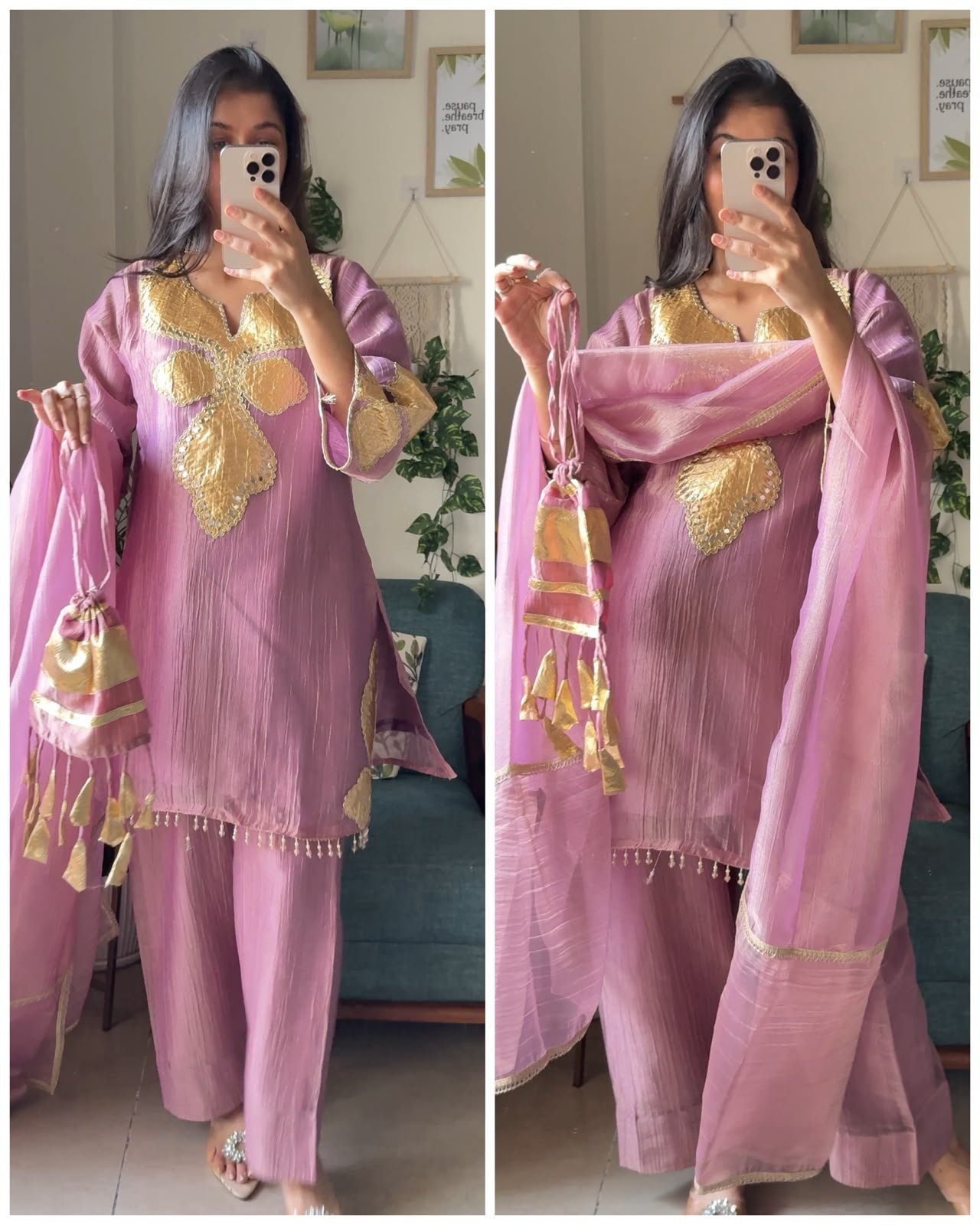 WhatsApp Image 2026-10-01 at 19.14.27 (2) Lilac Jalwa -4-Piece Crush Tissue Ensemble - Image 1