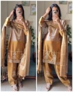 Champagne Royale – Premium Tissue farshi Suit Set