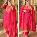 BANDHEJ RANI – Premium Crepe Dabka Work Suit Set