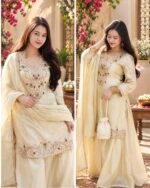 Pearl Glow Kundan Set - jewellery neckline - Image 2