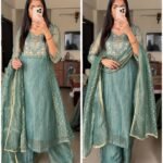 Noor-e-Firoza – Premium Crush Tissue Handwork Anarkali Set