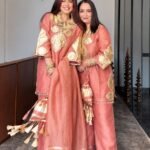 Gulnaar Peach – Premium 4-Piece Festive Set with Potli