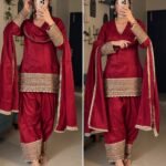 The Maharani Edit – Ruby Farshi Silk Set