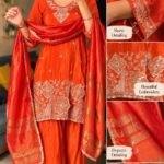 The Zariya Orange Farshi Set