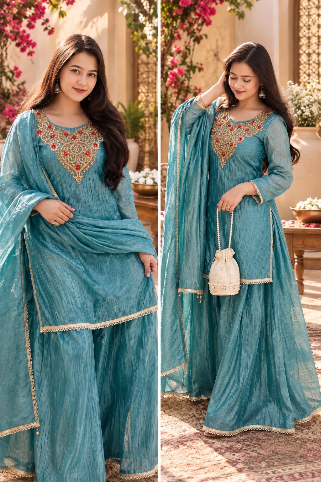 WhatsApp Image 2026-10-19 at 11.39.52 The Neel Noor Jewellery Neckline Suit - Image 1