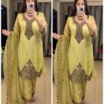 Zareen Oxidised Organza Suit Set
