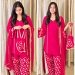 Royal Gota Elegance – Premium 4-Piece Designer Set Pink