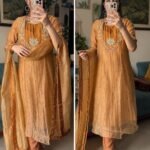 Zohra Golden Elegance Suit Set