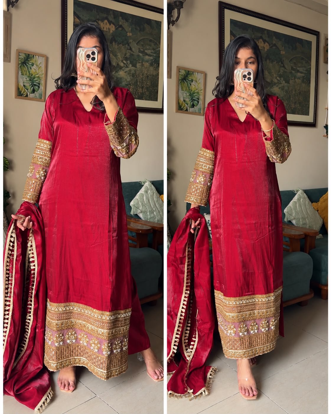 WhatsApp Image 2026-10-30 at 19.56.30 Mehr Kashmiri Pheran Set - Image 1